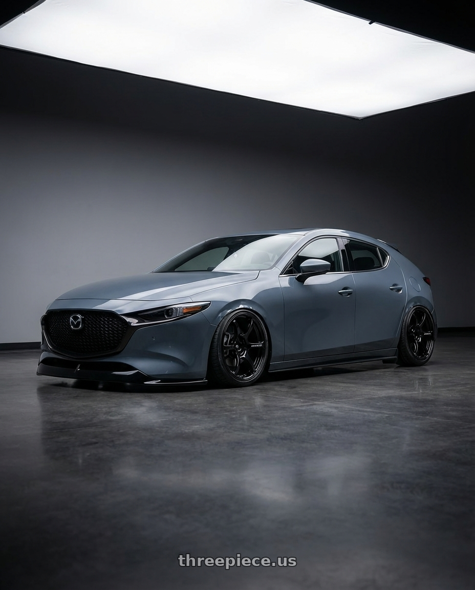 2023 Mazda Mazda3 Turbo with Advan RGIII 5x114.3 18x8.5+31 Gloss Black wheels