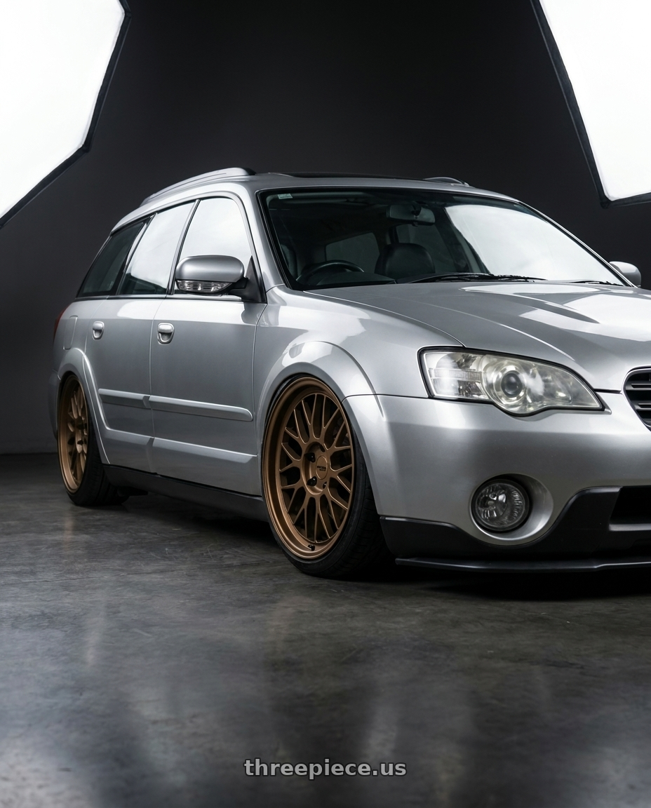 2005 subaru outback premium pack automatic AWD MY05 with KATANA RACING KR06 5x100 18x8 +40 Matte Bronze wheels