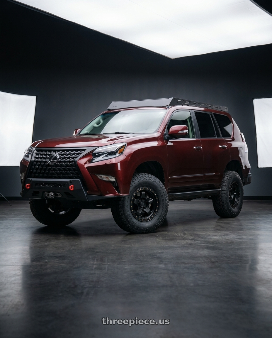 2022 LEXUS GX460 with WORK Meister S1 SUV 6x139.7 18x9+18 Matte Black wheels