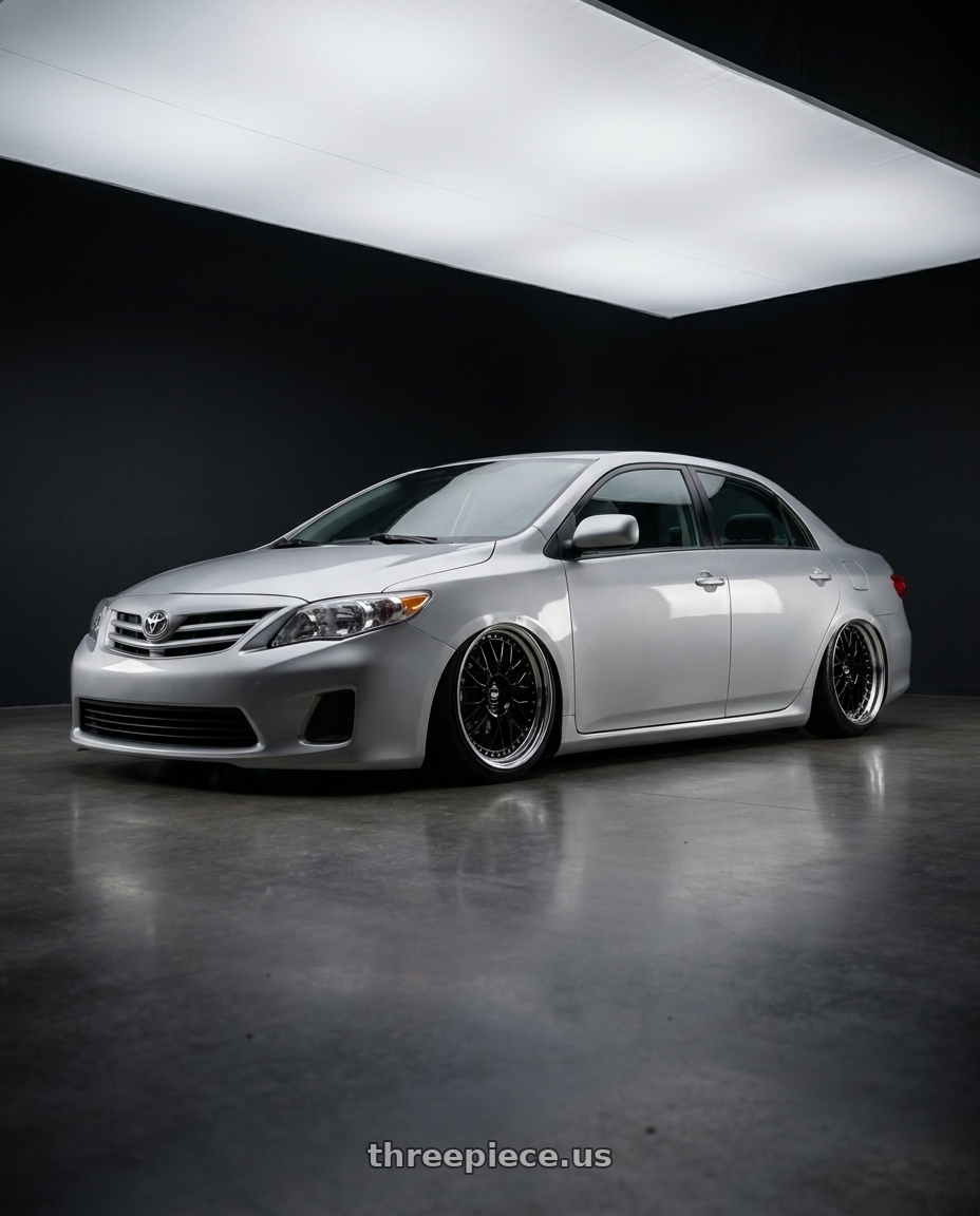 2012 Toyota altis with Work Zistance W10m 5x114.3 19x8+14 S Disk Black wheels