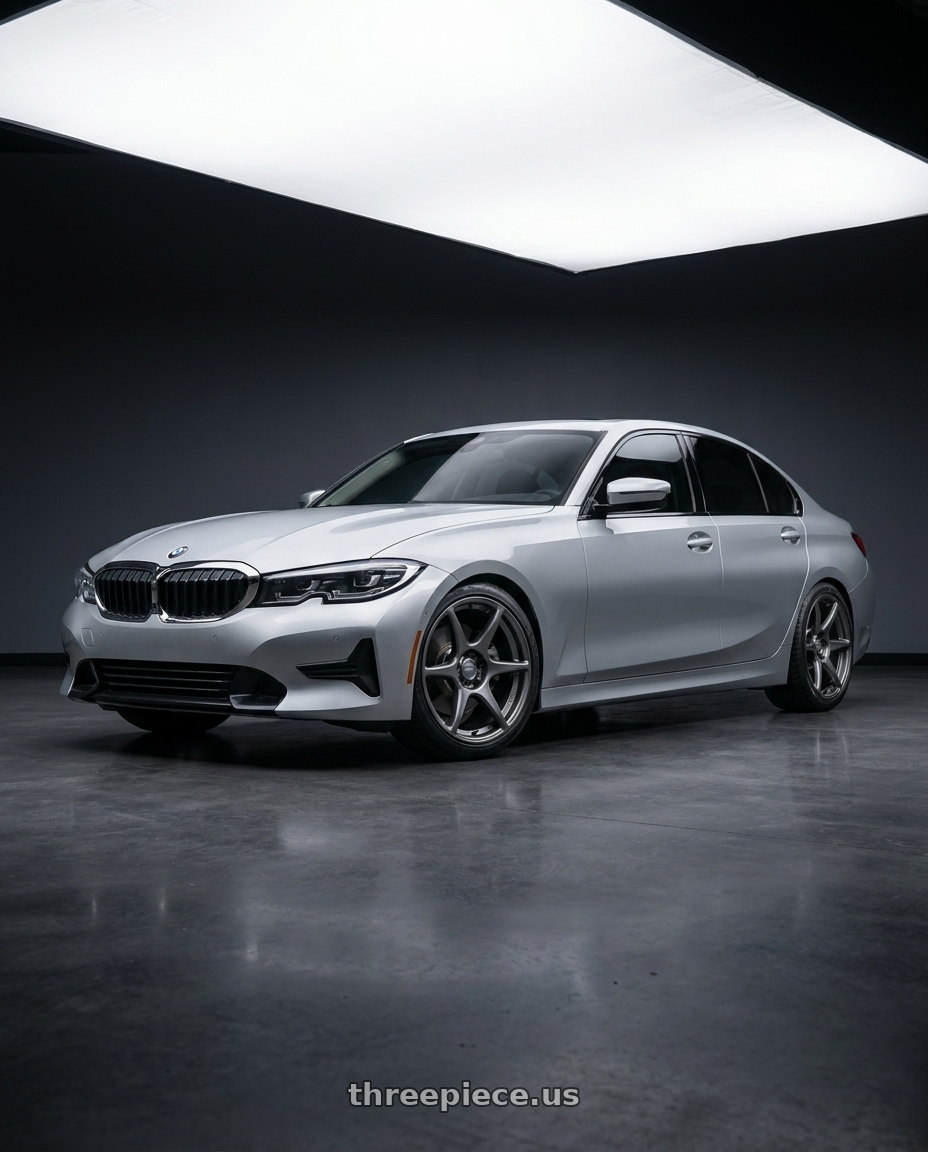 2023 BMW 3 Series G20 with Kansei K11G Tandem 5X112 19x9.5 22 Gunmetal wheels