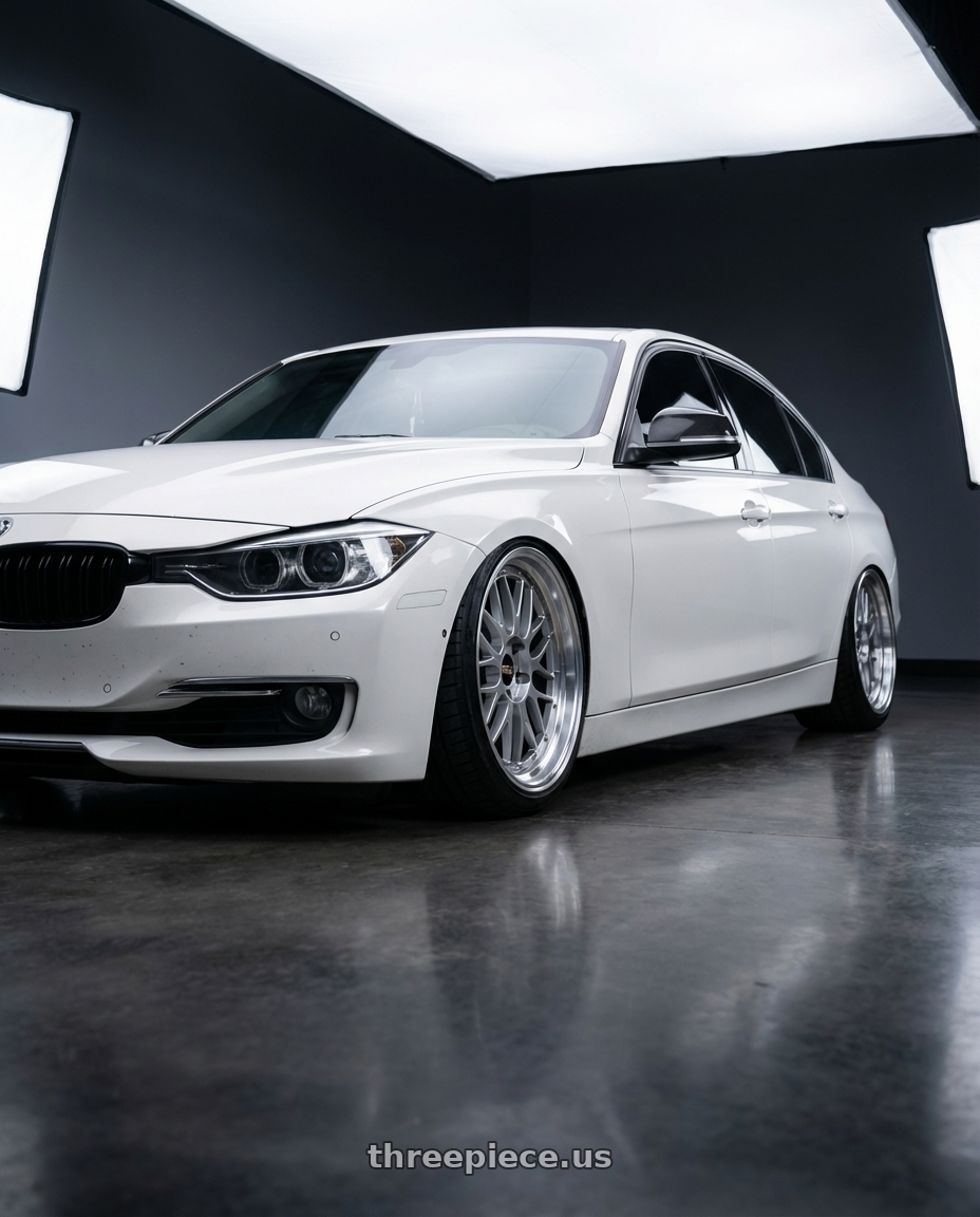 2015 BMW 328i XDrive with BBS LM 5x120 19x9.0+27 Diamond Silver wheels