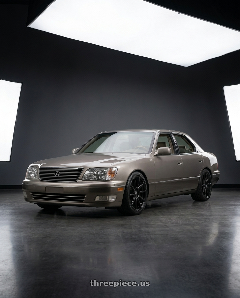 2000 Lexus Ls400 with Konig Control 5x100/5x114.3 18x8+45 Matte Black wheels