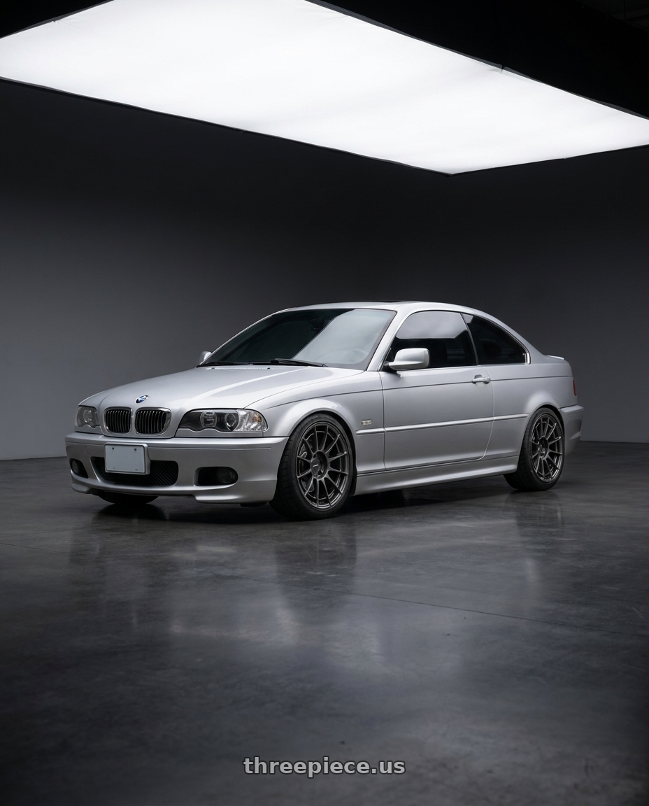 2000 BMW E46 330Ci with Enkei NT03RR 5x120 18x8+47 Gunmetal wheels