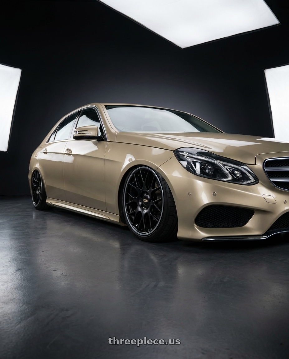 2014 W212 e220d with BBS CH-R 5x112 18x8.5 +47 Satin Black Polished Rim Protector wheels