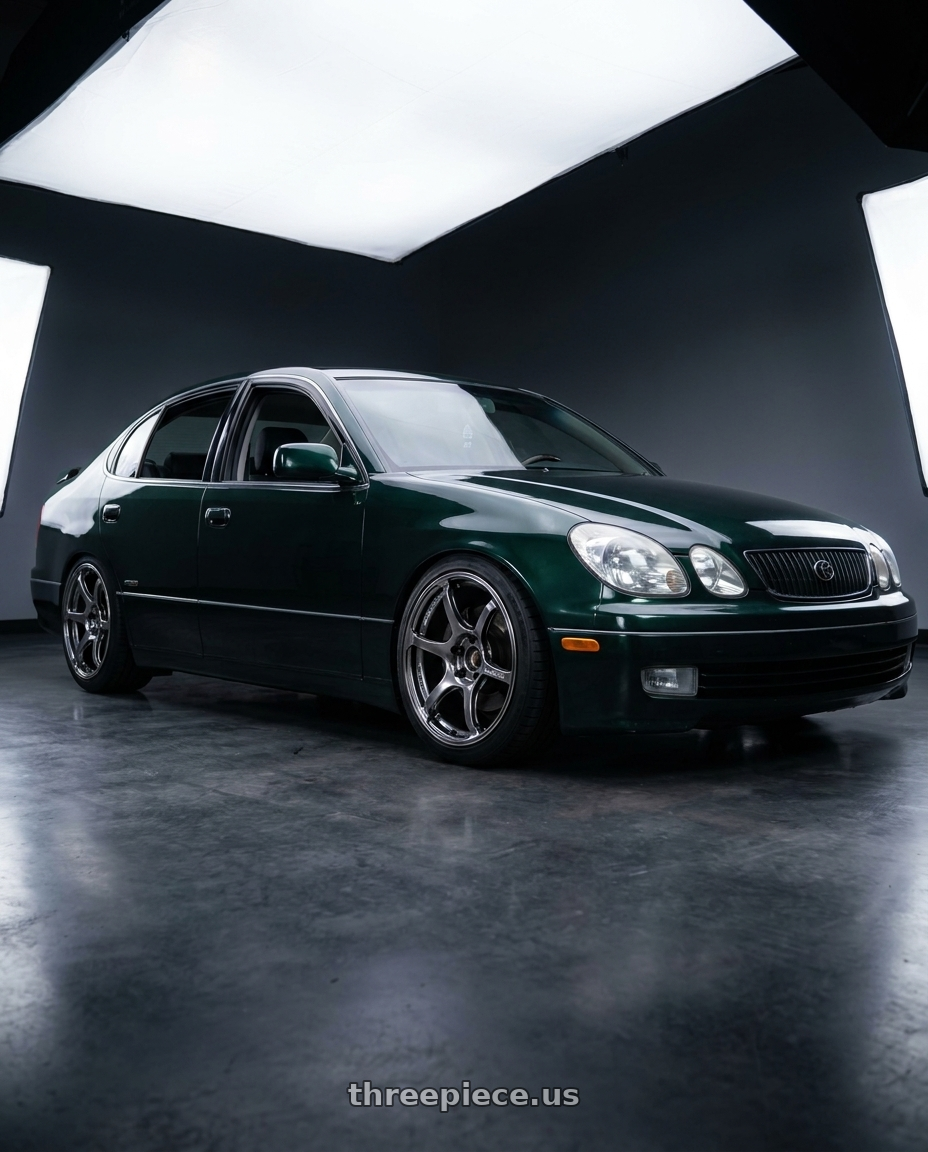 1998 toyota aristo with Advan Racing RG-4 5x114.3 18x8.5 +30 RACING HYPER BLACK & RING wheels