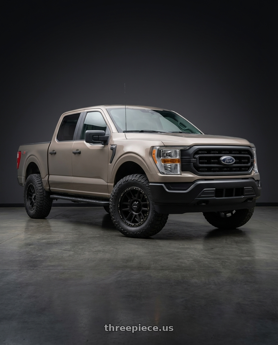 2013 Ford F-150 with Vision Off-Road 111 Nemesis 6x135 20x9+18 Matte Black wheels