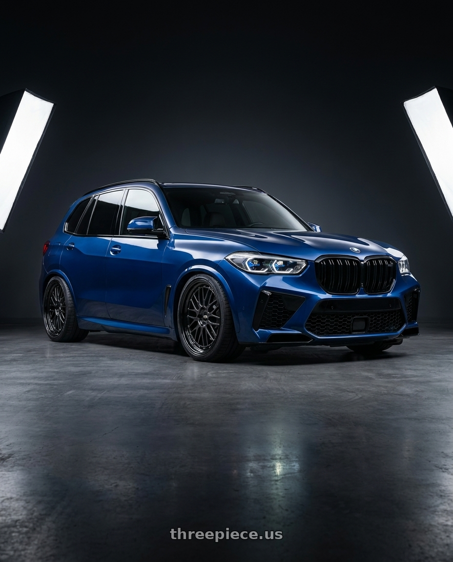 2019 bmw x5 with BBS LM 5x112 21x10.0+40 Diamond Black wheels