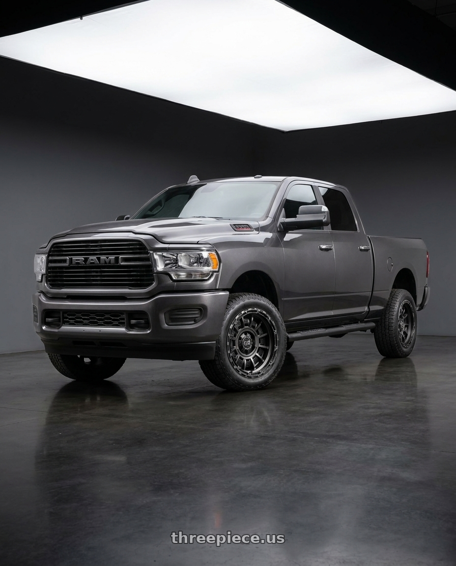 2020 Ram 2500 Tradesman with Black Rhino LEGION 8X165.1 20X10 -18 MATTE BLACK GRAY TINT wheels