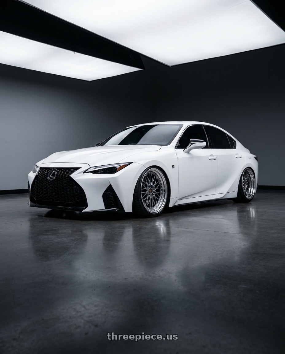 2022 Lexus is300 f sport with Work Vs-Xv 5x114.3 20x9.5+40 O Disk Brilliant Silver Black wheels