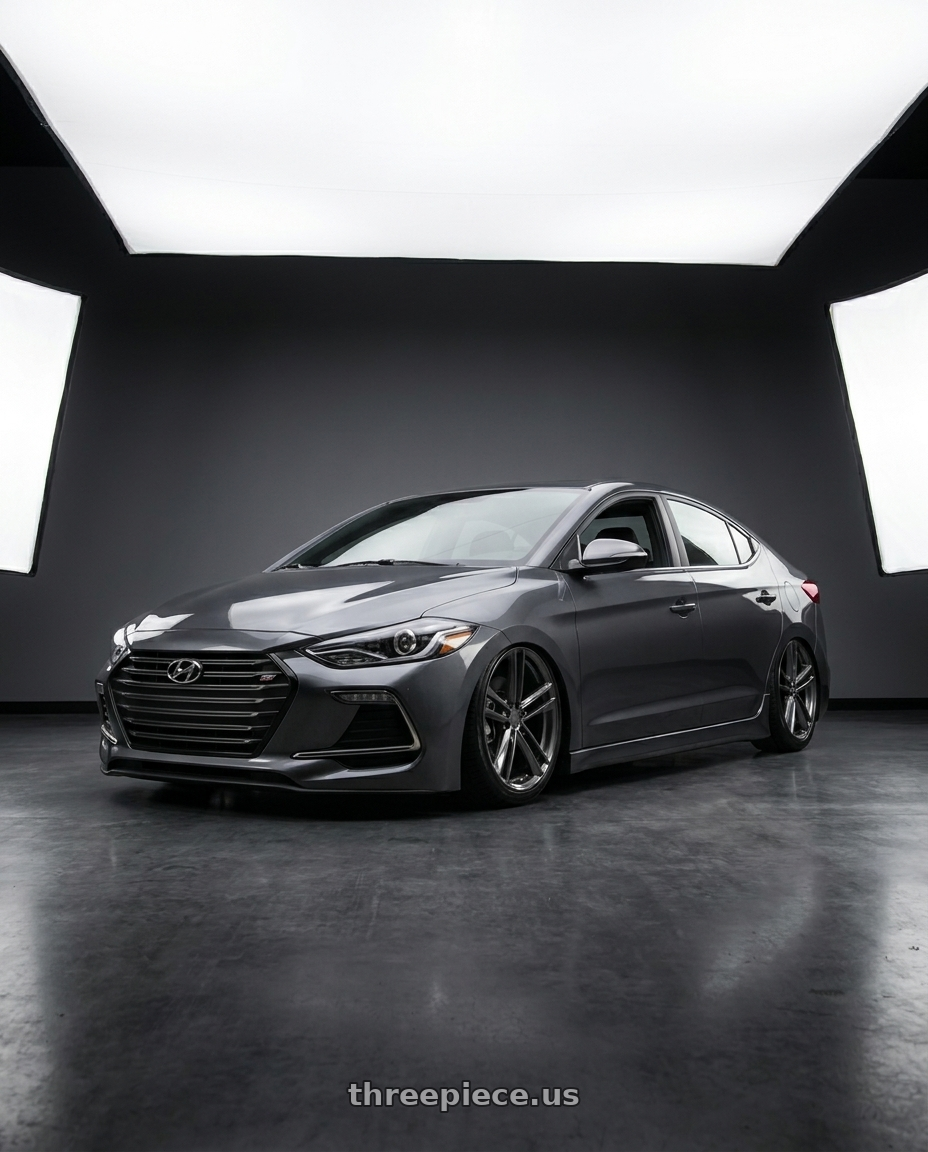 2017 Super elantra with OHM LIGHTNING 5X120 18X8.5 +30 GLOSS GUNMETAL wheels