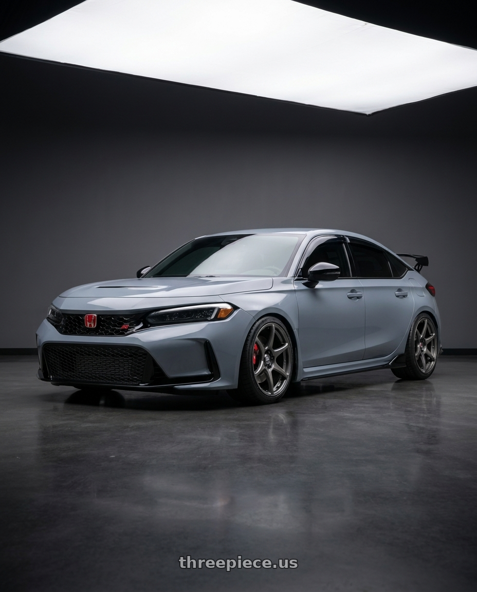 2024 Honda civic type r with Kansei K11G Tandem 5X120 19x9.5 22 Gunmetal wheels