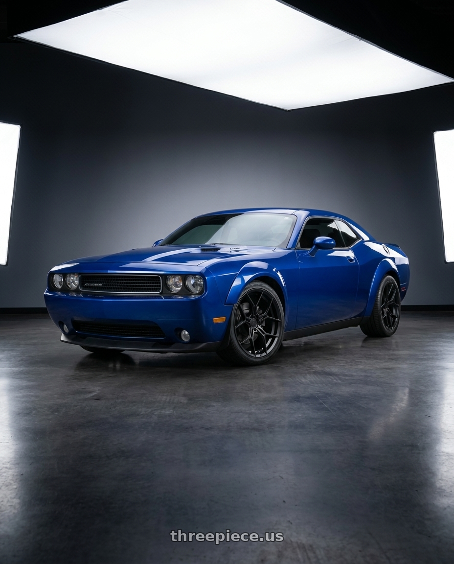2010 Dodge Challenger with Asanti Black ABL-37 MONARCH 5X115 20X9 +15 SATIN BLACK wheels
