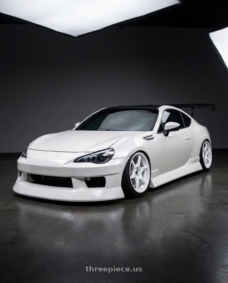 2013 Scion fr-s with Stage Wheels Knight 5x114.3 17x8 +10 White wheels