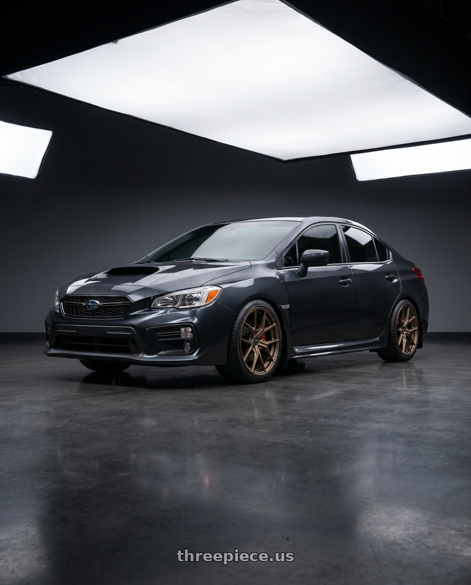 2018 Subaru Wrx with Enkei TSR-X 5x114.3 18x9.5+38 Gloss Bronze wheels