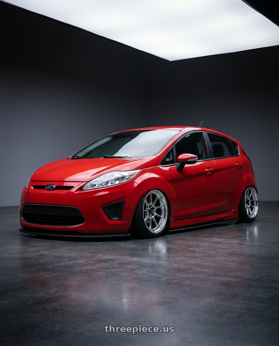 2010 Ford Fiesta with Konig Countergram 5x112 19x8.5+43 Hyper Chrome / Machined Lip wheels