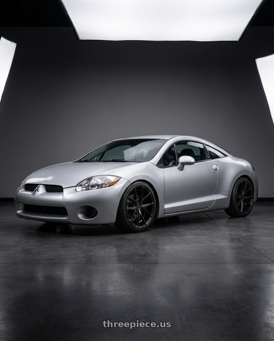 2010 Mitsubishi Eclipse with Niche 1PC M117 MISANO 5X114.3 18X9.5 +40 MATTE BLACK wheels