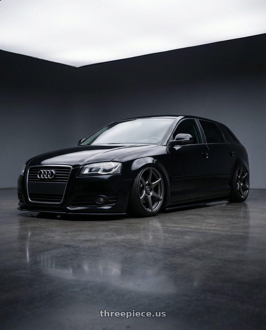 2012 Audi A3 8P with Kansei K11G Tandem 5X112 19x9.5 22 Gunmetal wheels