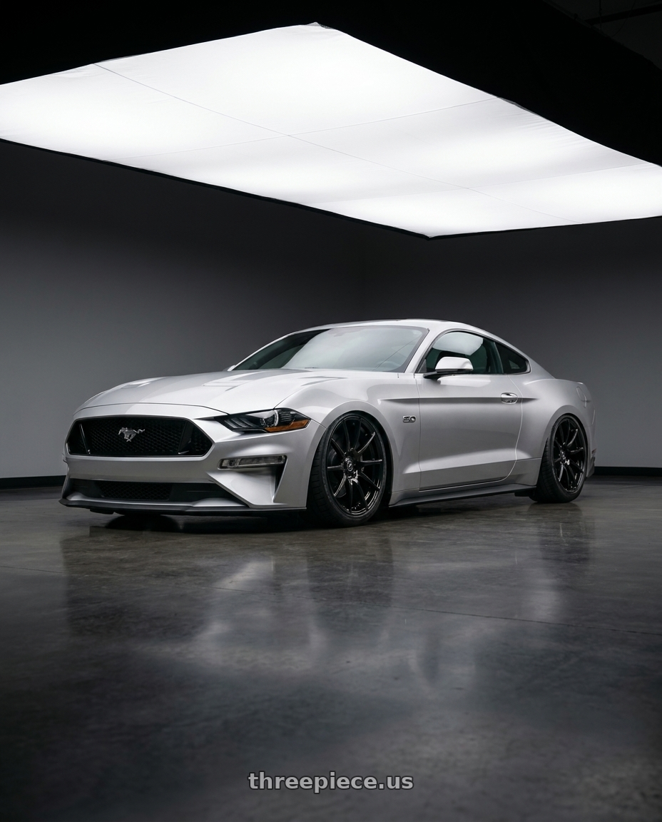 2018 Ford mustang with Forgestar CF10 5x114.3 19x9.5 +29 Gloss Black wheels
