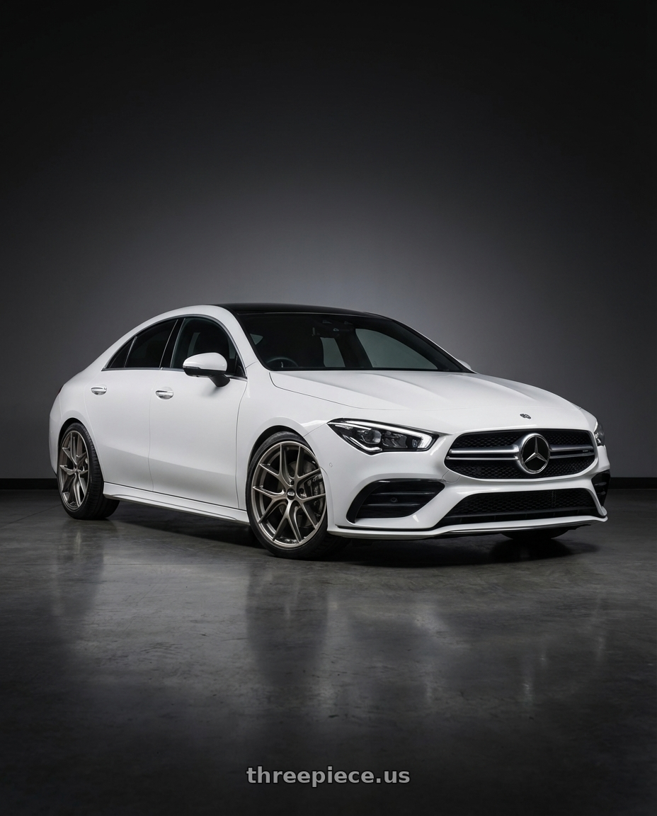 2023 Mercedes-Benz CLA C118 with BBS CC-R 5x112 19x8.5+40 Satin Platinum wheels