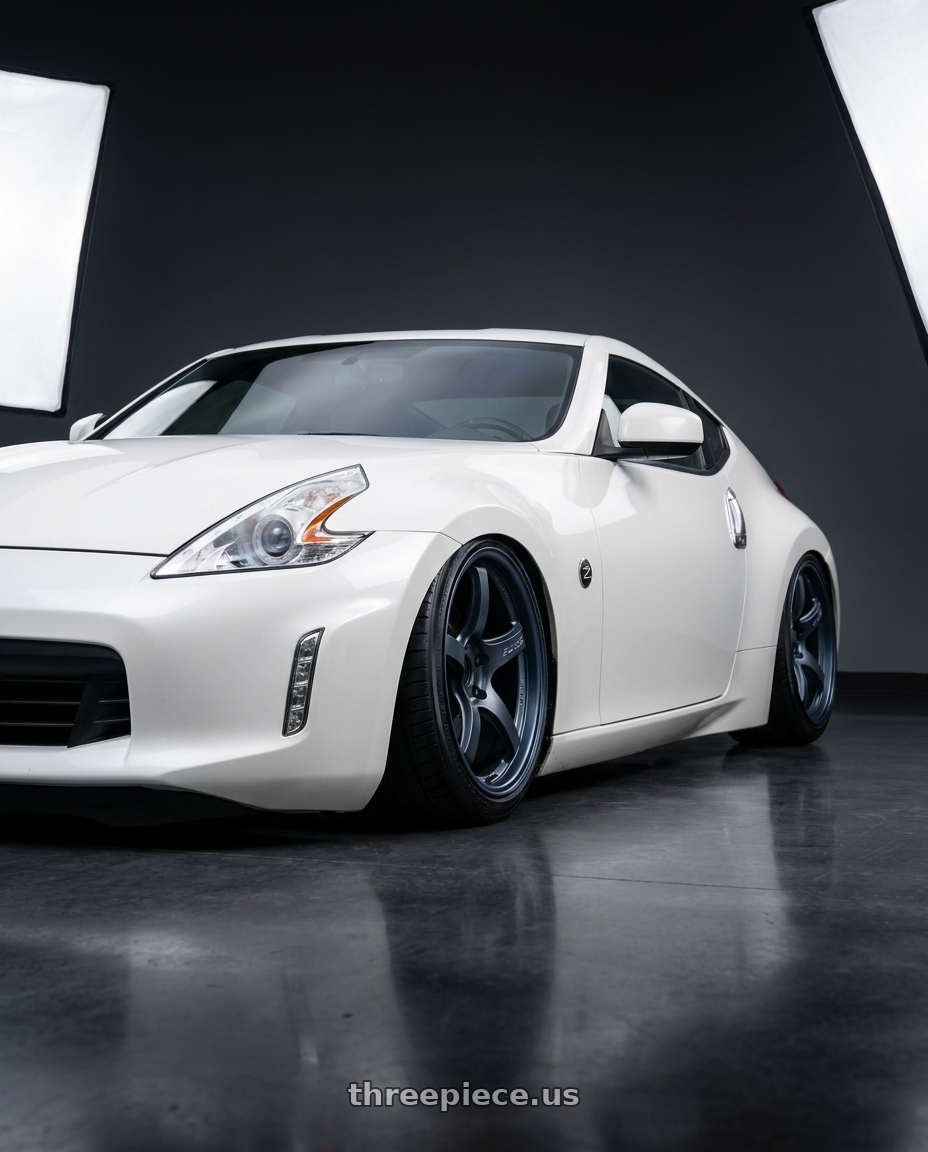 2019 Nissan 370Z with Gram Lights 57CR 5x114.3 19x10.5+35 Gunblue II wheels