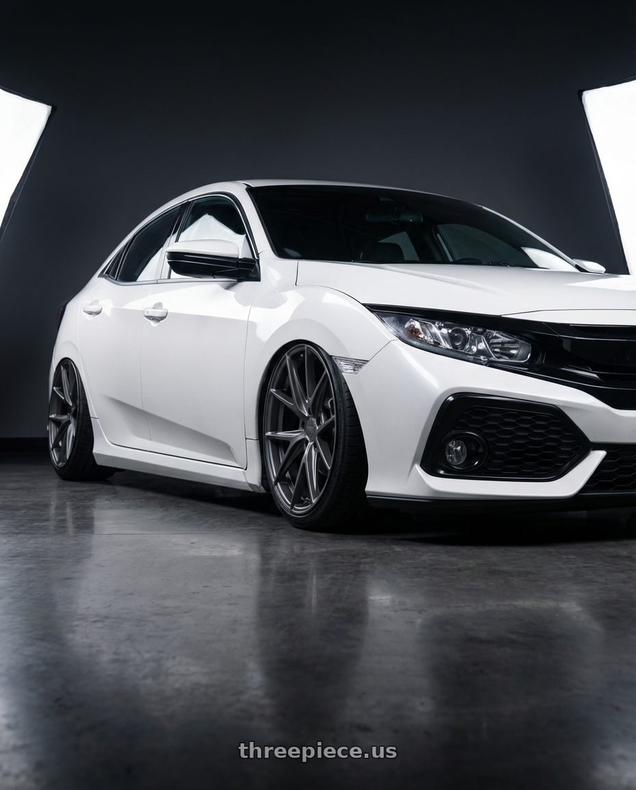 2024 Honda Civic with Niche 1PC M116 MISANO 5X114.3 19X8.5 +33 MATTE GUN METAL wheels
