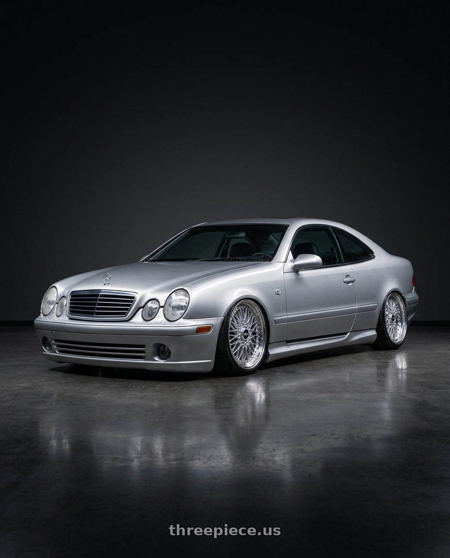 1998 Mercedes CLK320 with BBS Super 5x112 19x10 +40 Diamond Silver wheels