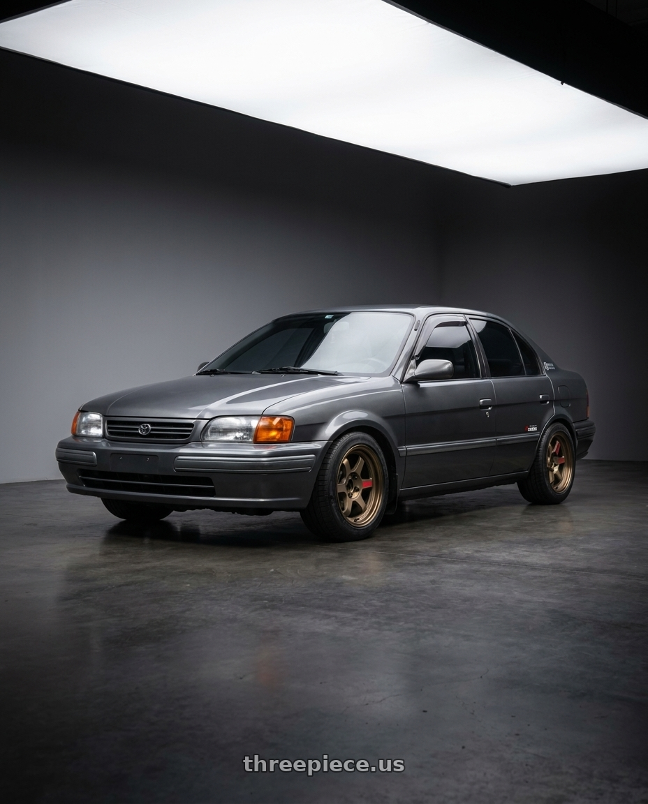 1996 Toyota Tercel EL51 with Volk Racing TE37V 4x100 15x8.0+25 wheels