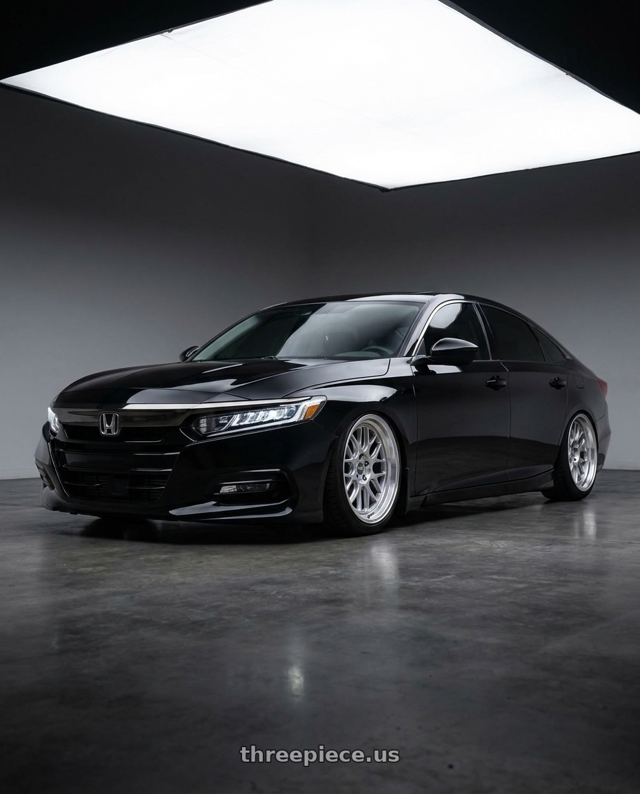2021 Honda accord sport with ESR Wheels CR01 5x114.3 18x8.5 +35 Hyper Silver wheels