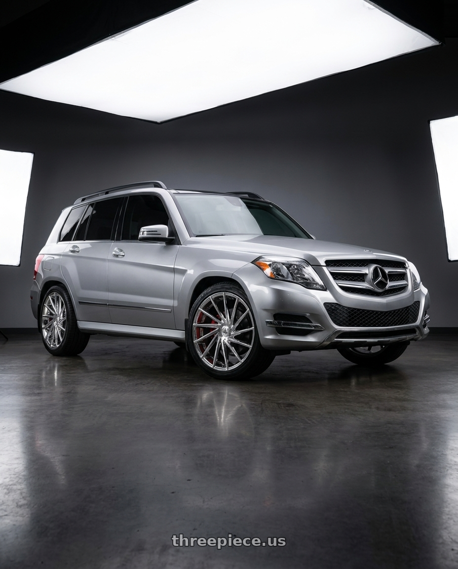 2015 Mercedes Benz GLK350 4MATIC with Asanti Black ABL-18 MATAR 5X112/5X114.3 20X8.5 +40 CHROME wheels