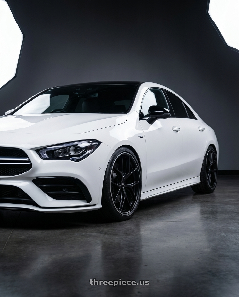 2023 Mercedes-Benz CLA C118 with BBS CC-R 5x112 19x8.5+30 Satin Black wheels