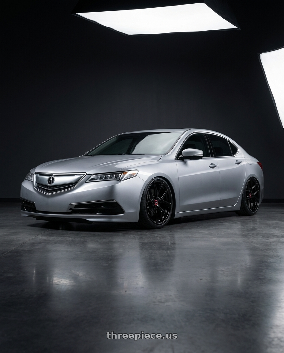 2019 Acura TLX with Vossen HF-5 20x9.5 / 5x114.3 / ET25 / Deep Face / 73.1 -GB - Gloss Black Wheel - HF5-0N07 wheels