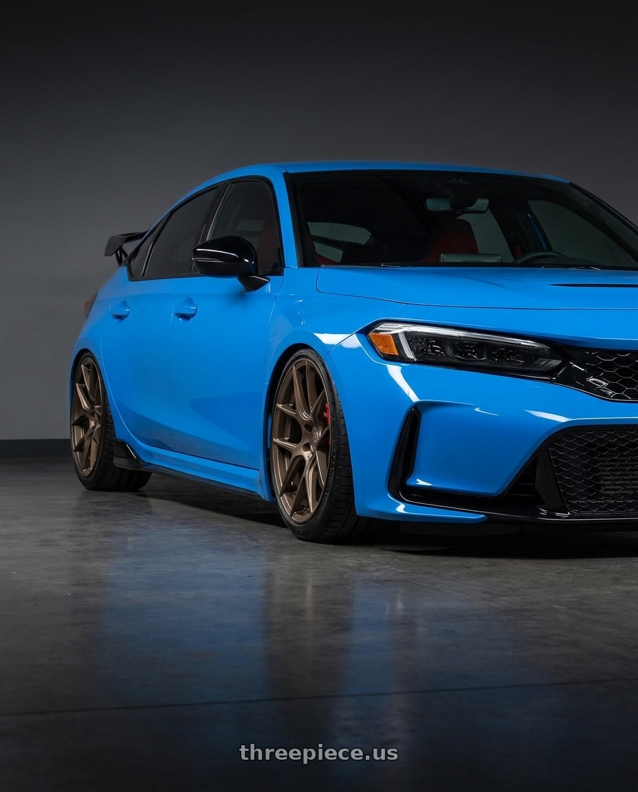 2024 Honda Civic Type R with Aodhan AFF2 5x120 19x9.5+35 Matte Bronze wheels