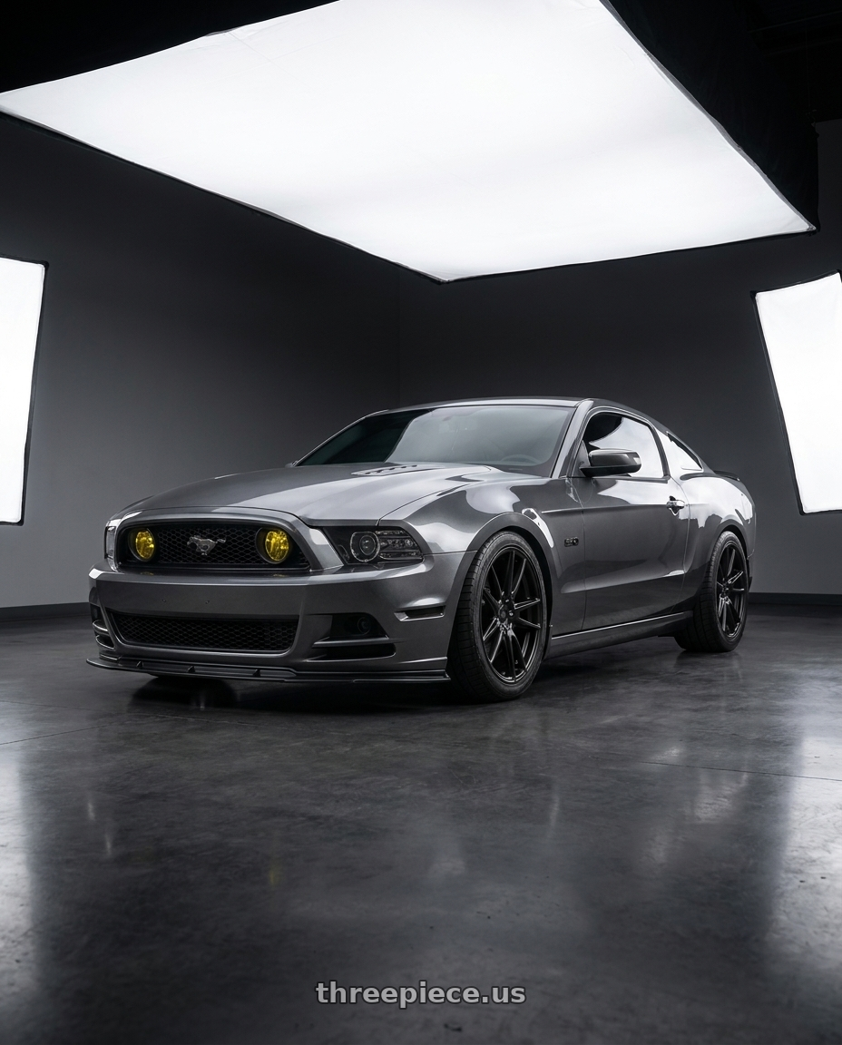 2014 Ford Mustang GT with Niche 1PC M147 ESSEN 5X114.3 20X10 +40 MATTE BLACK wheels