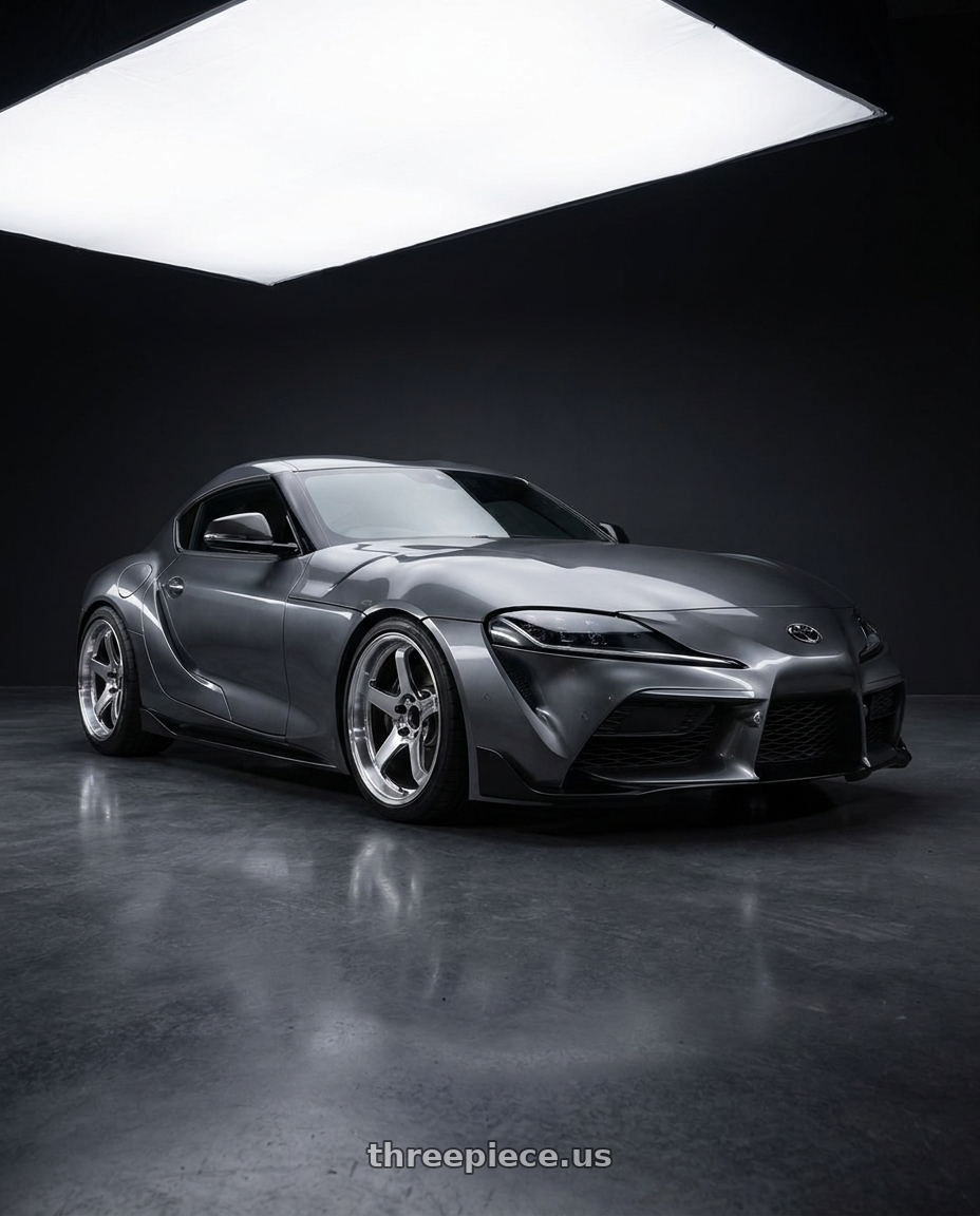 2023 toyota supra with Advan Racing GT BEYOND-R 5x112 18x9.5 +25 MACHINING & DIAMOND CUTTING wheels