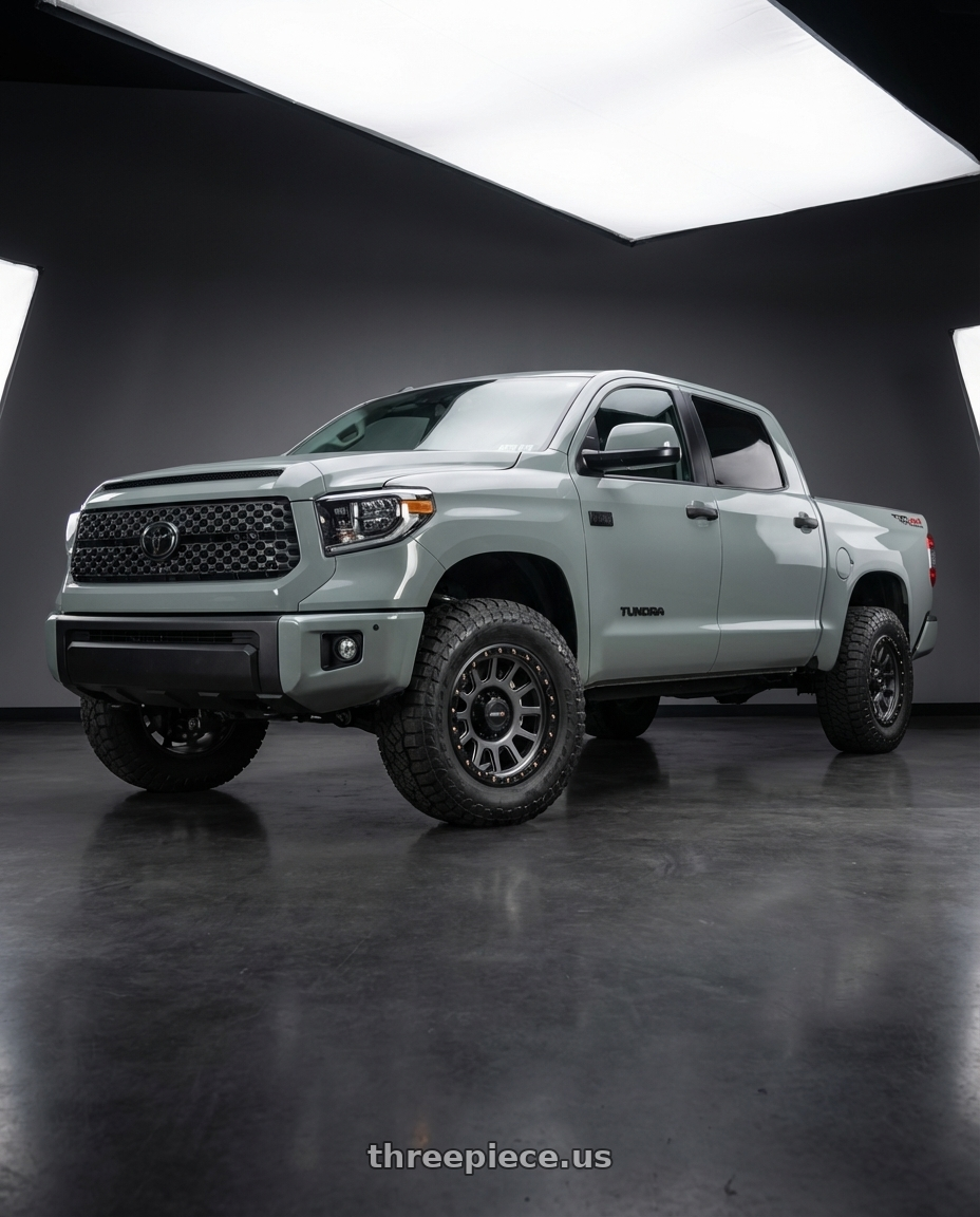 2018 Toyota Tundra with Vision Off-Road 111 Nemesis 5x150 20x9+18 Gunmetal wheels