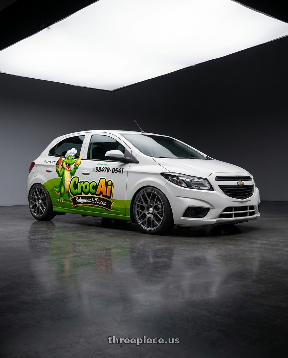 2012 chevrolet onix adesivado with TSW NURBURGRING 5X114.3 17X7.5 +45 MATTE GUNMETAL wheels