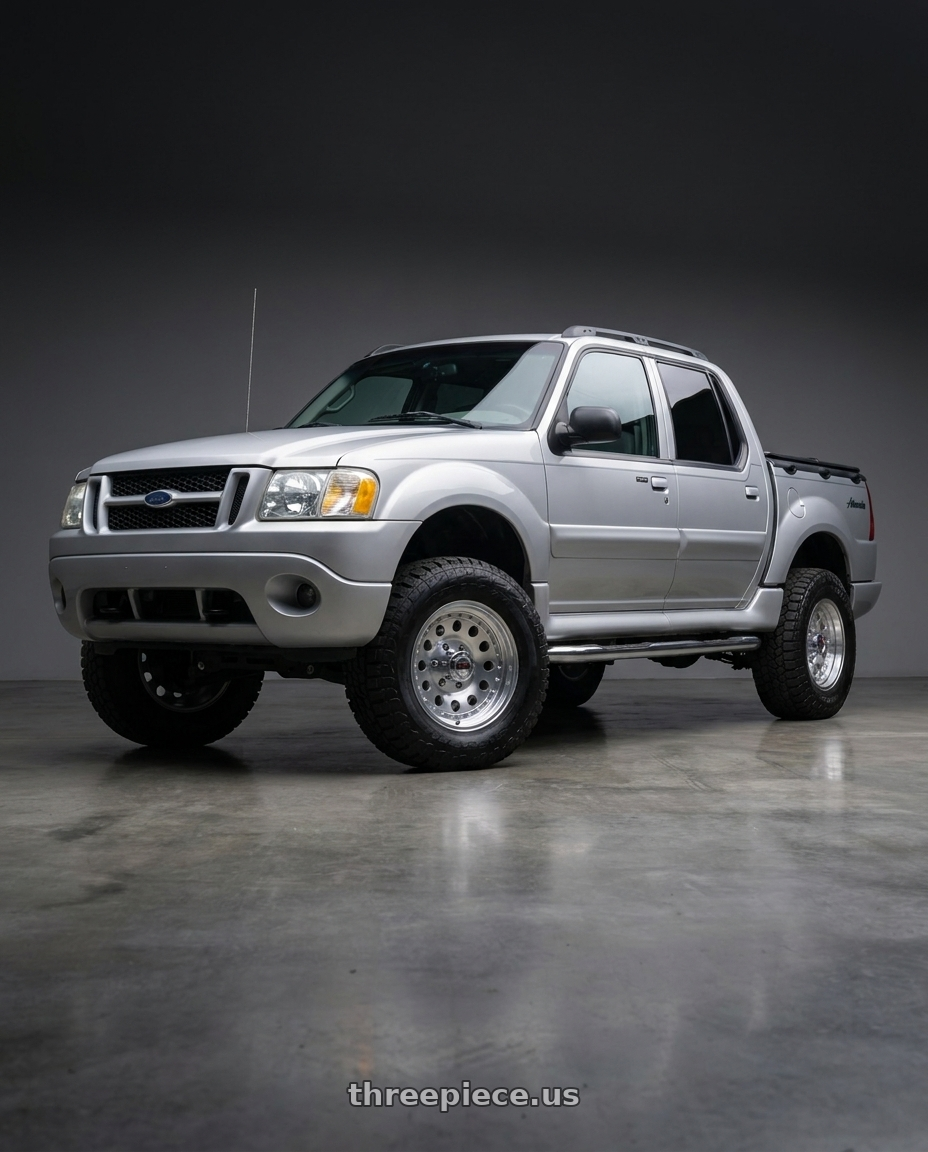 2005 Ford explorer sport trac with Ion Type 71 5x114.3 15x7-6 Machined wheels