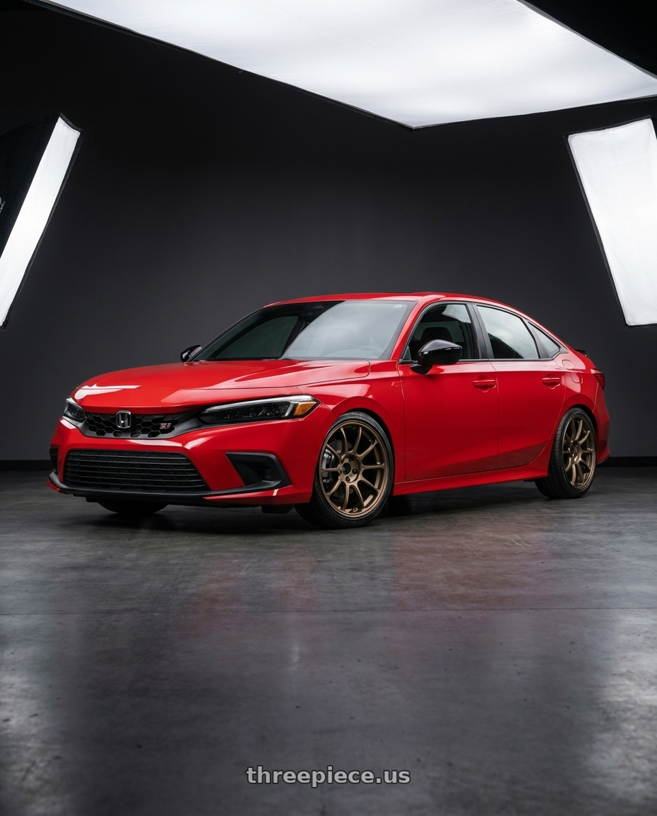 2026 Honda Civic Si with Volk Racing ZE40 M-SPEC 5x114.3 19x9.5 +35 BRONZE wheels