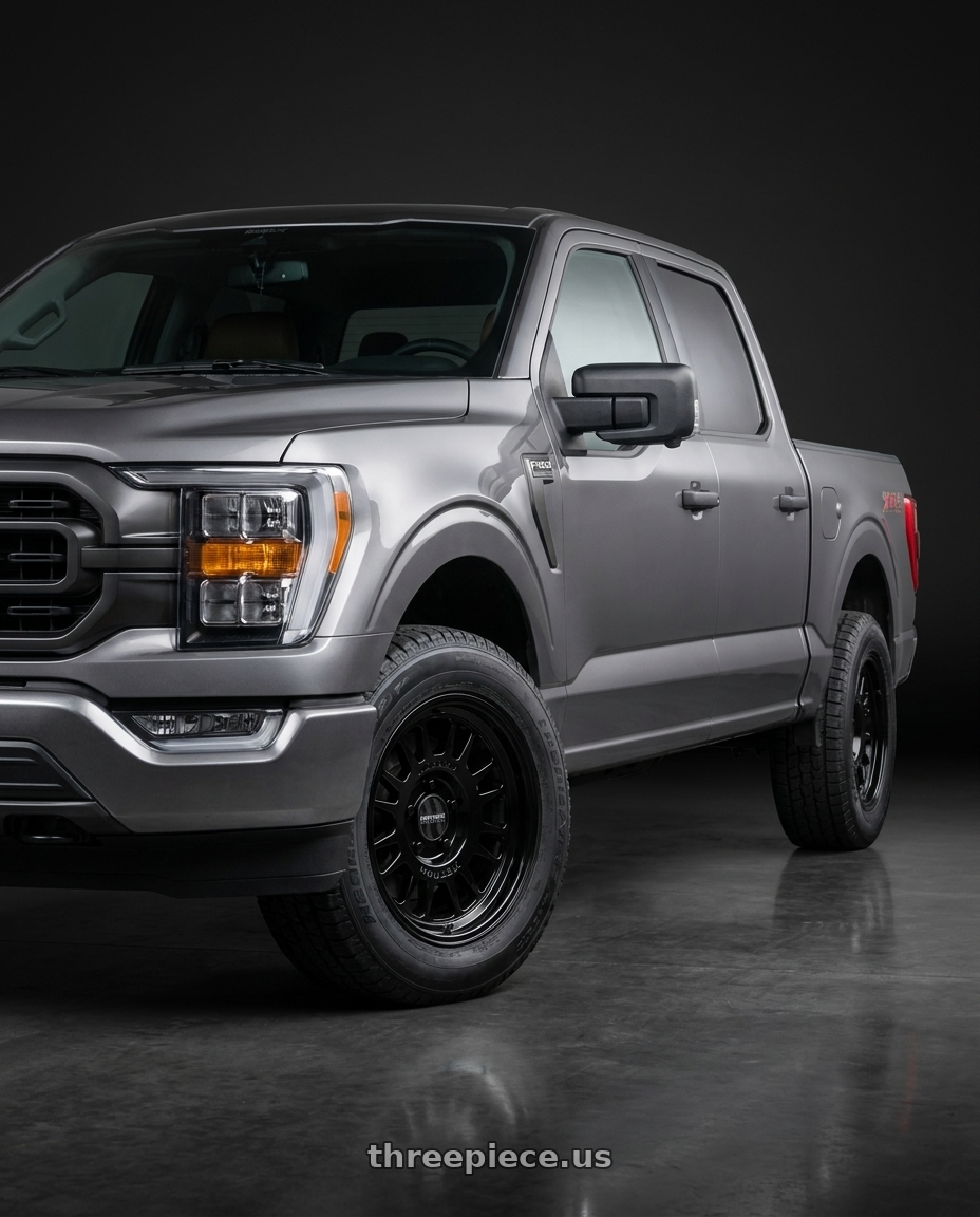 2021 Ford F-150 XL with Method Race Wheels 318B 6X135 17x8.5 +0 GLOSS BLACK wheels