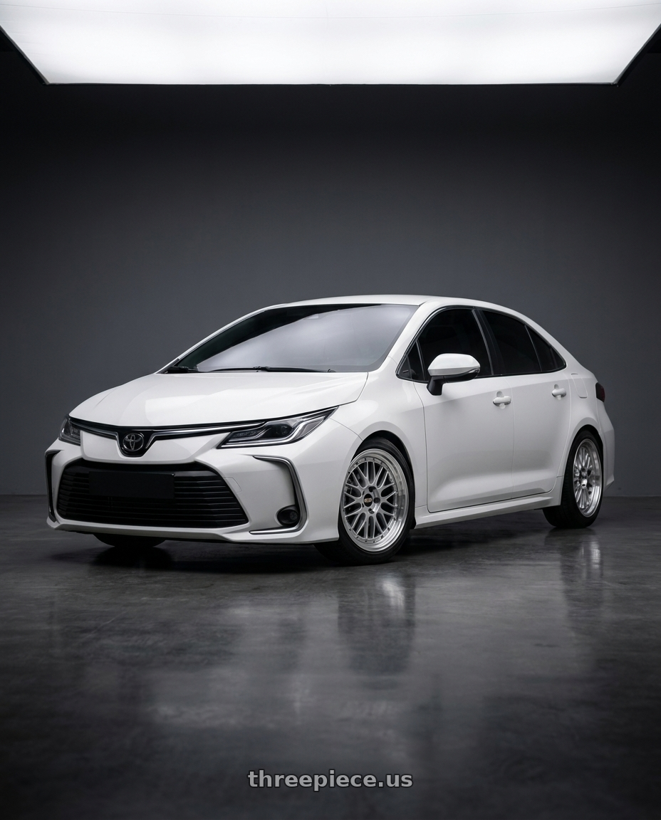 2025 toyota corolla Altis with BBS LM 5x114.3 17x7.5+38 Diamond Silver wheels