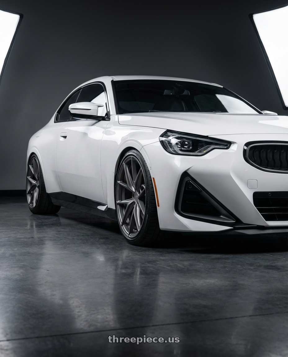 2024 BMW 2 Series G42 with Niche 1PC M116 MISANO 5X112 19X9.5 +50 MATTE GUN METAL wheels