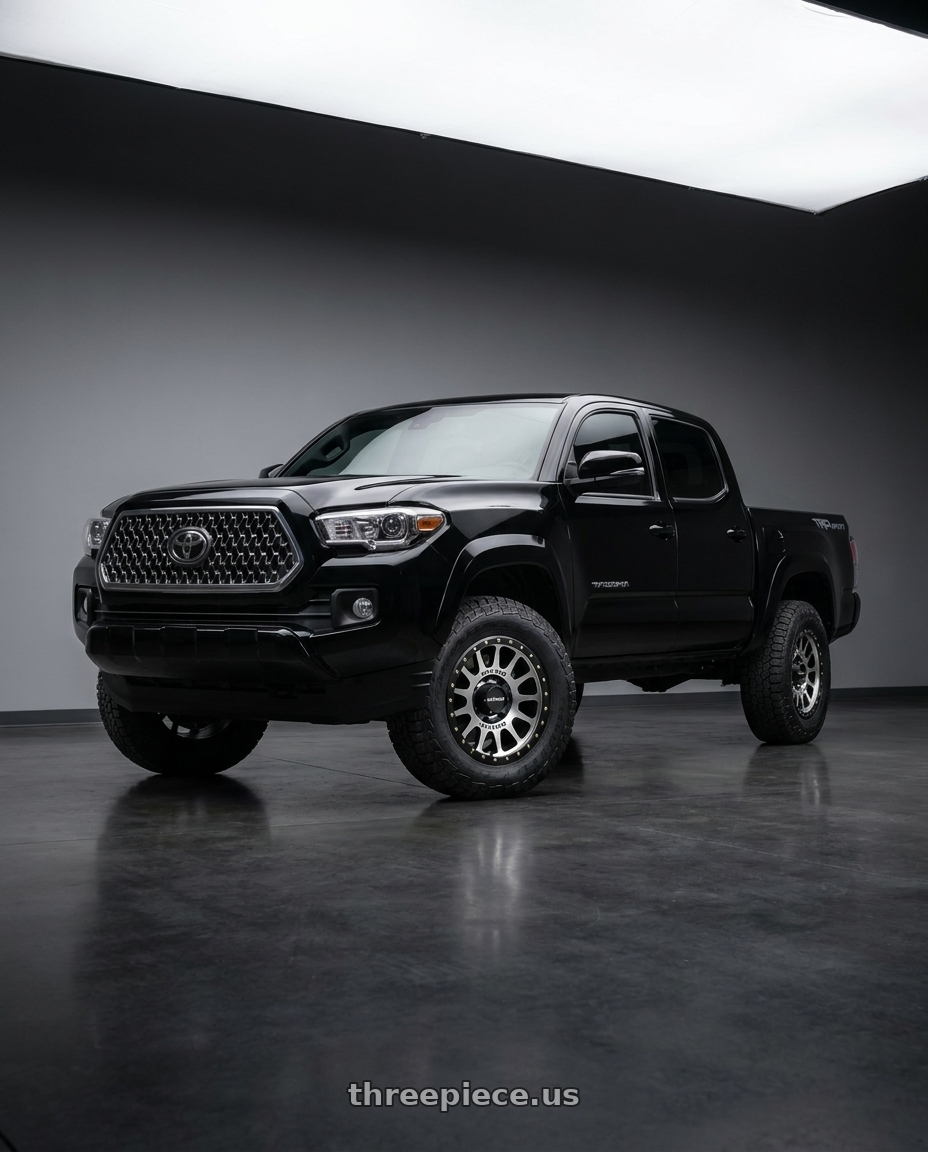 2021 Toyota Tacoma TRD Sport with Method Race Wheels 305MB NV 6x139.7 17x8.5 +0 MACHINED - MATTE BLACK LIP wheels
