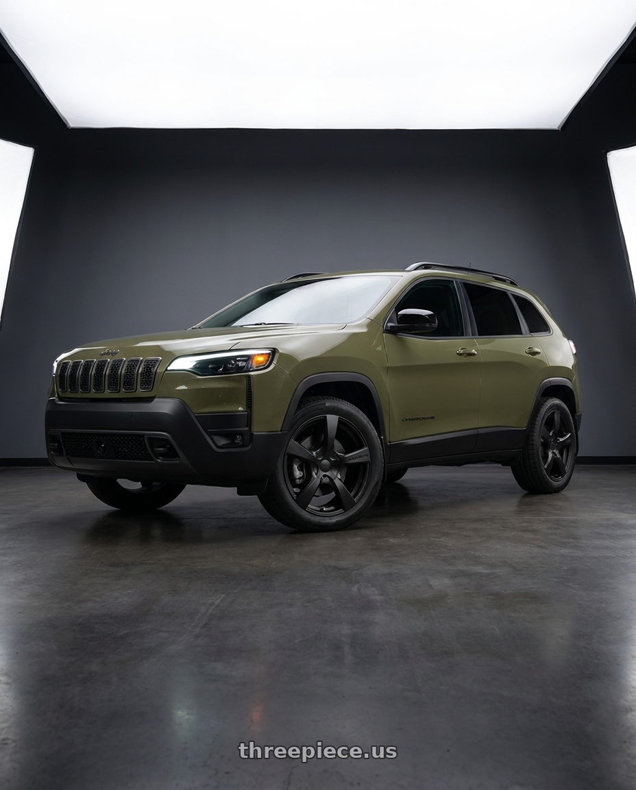 2026 Jeep Cherokee Limited with TOUREN TR9 3190 5x114.3/5x120 20x8.5 +40 MATTE BLACK wheels
