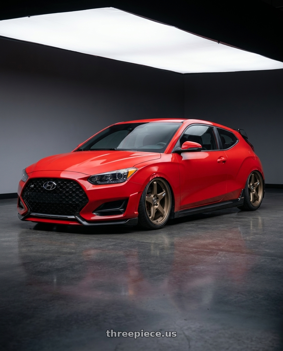 2022 Hyundai Veloster N with ESR Wheels APEX SERIES AP5 5x114.3 19x9.5 +35 Matte Bronze wheels