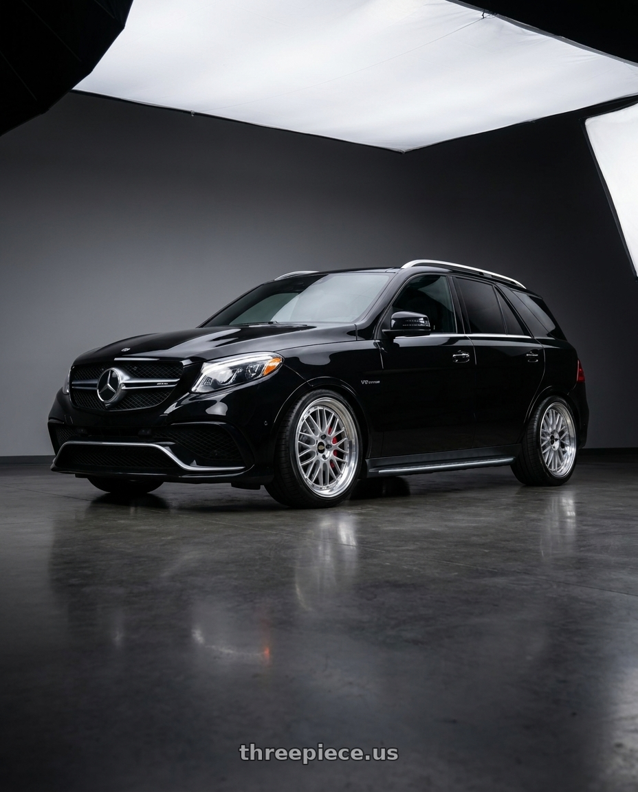 2018 Mercedes-Benz GLE 63 AMG with BBS LM 5x112 21x10.0+40 Diamond Silver wheels