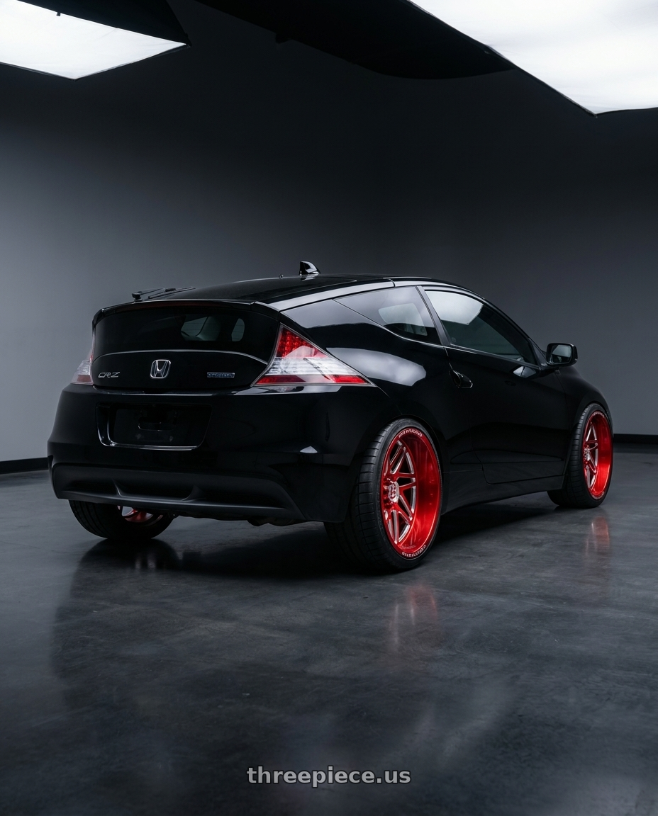 2013 Honda crz with Gear Forged GF761RT 6x139.7 24x14 -76 A262236 wheels rear three quarter view square tires