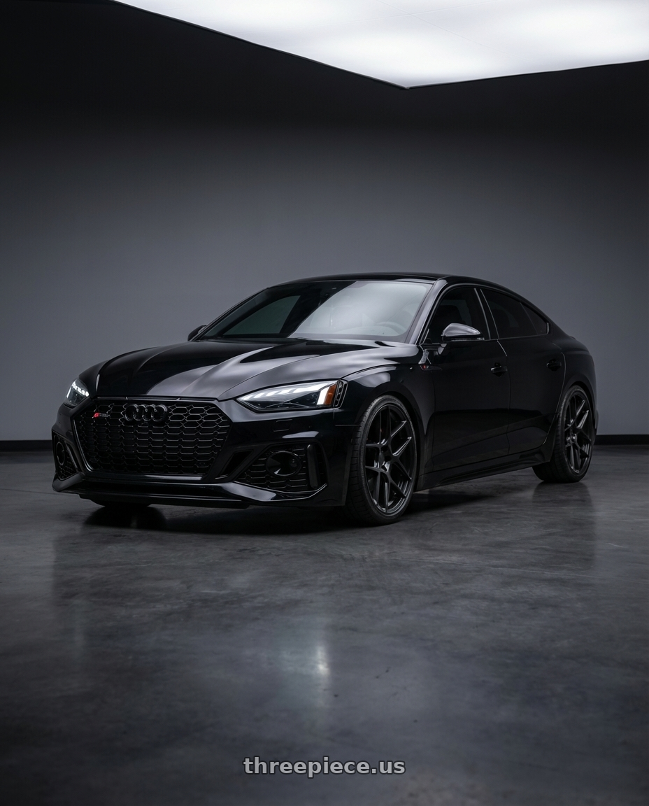 2022 Audi RS5 with Aodhan AFF2 5x112 20x9+30 Matte Black wheels