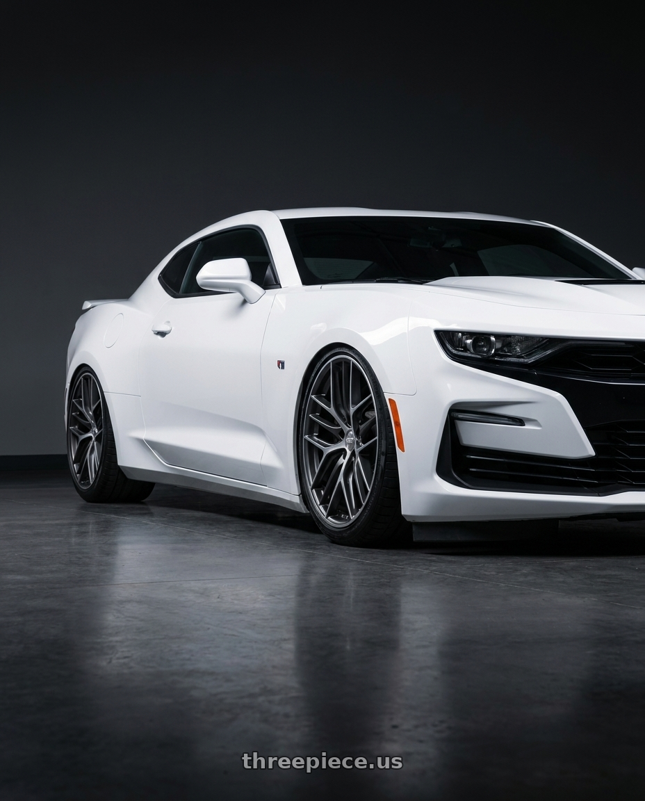 2022 Chevrolet Camaro with BBS CC-R 5x120 20x8.5+32 Graphite w/ Diamond Cut Face wheels