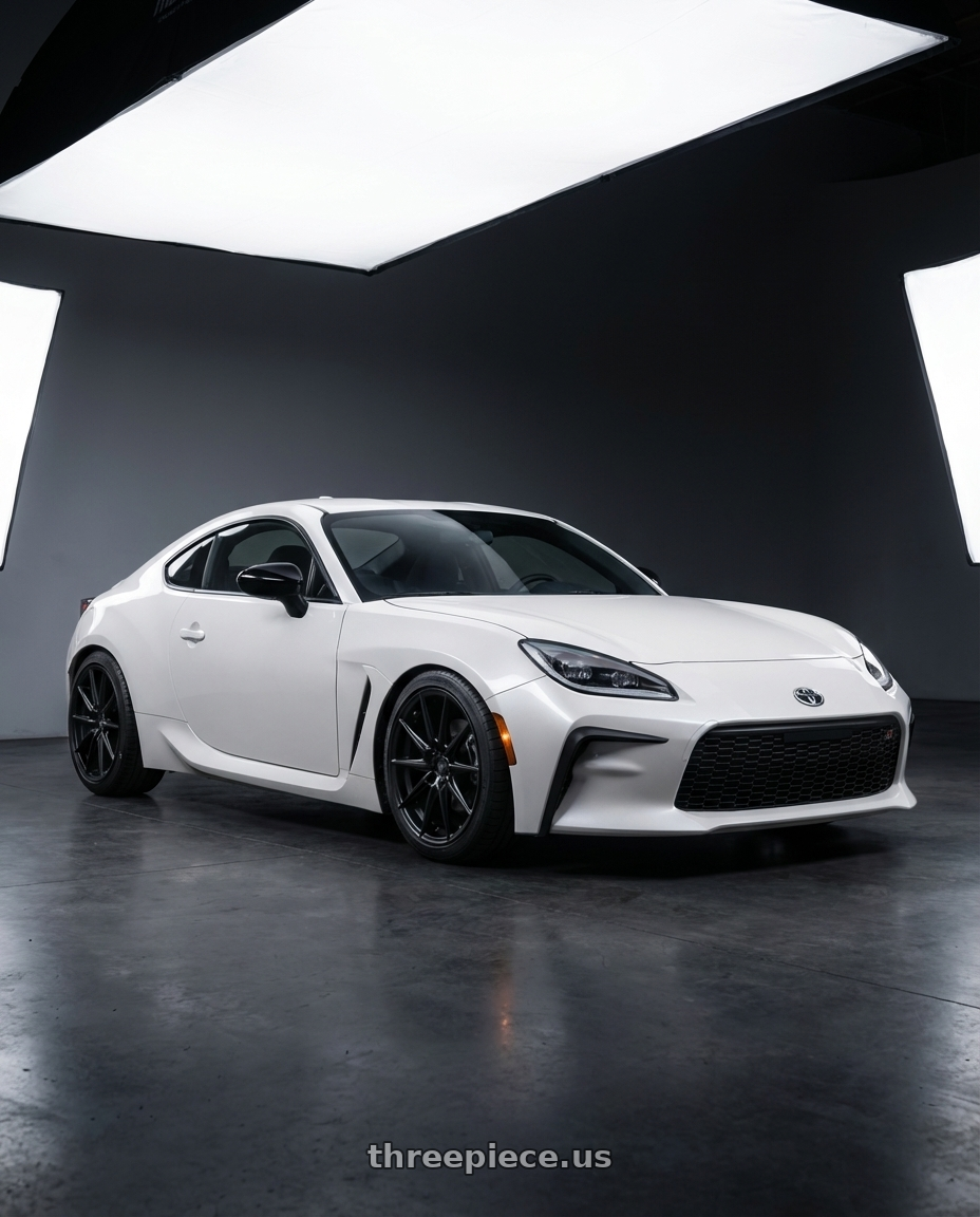 2016 Scion FR-S with Niche 1PC M106 NR6 5X100/5X114.3 17X7.5 +45 MATTE BLACK MILLED wheels